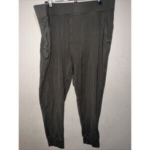 XXL MATTY M DARK GREEN LEGGINGS PULL ON STYLE STRETCH CASUAL ANKLE